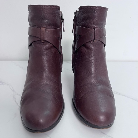 Cole Haan Grand OS Leather Bootie With Heel Buckle Brown Leather Women’s Size 7B - Picture 2 of 12